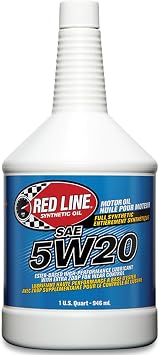 Red Line 15204 SAE 5W20 Fully Synthetic Motor Oil - 1 Quart 6 Pack