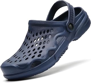 SECHRITE Clogs for Men Garden Shoes Water Sandals Mens Mules and Clogs Shower Slippers Waterproof Summer Slides