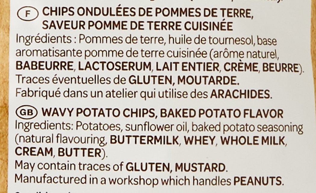 Vico la gourmande le Sachet 120 g Chips - Lot de 5