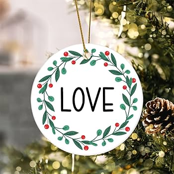 Hand lettered christmas ornaments Clearance