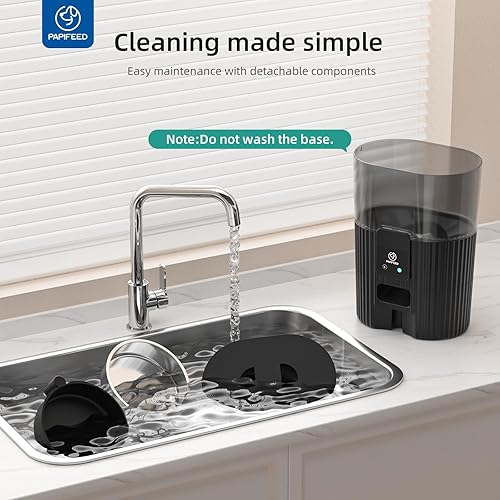 Miniatura 8 de PAPIFEED Alimentador automático para gatos (negro-Bluetooth)