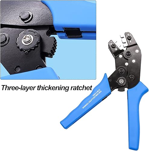 Miniatura 6 de Taiss Dupont - Kit de herramientas de prensado con trinquete con 600 conectores Dupont de 0.100 in, 600 conectores Dupont y 560 conectores JST XH,