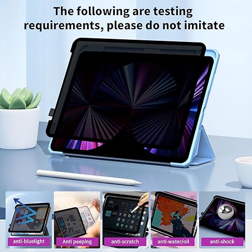 Miniatura 5 de Protector de pantalla de privacidad para iPad Air 54 10.9 pulgadas (20222020) y iPad Pro de 11 pulgadas (2022202120202018), filtro de privacidad