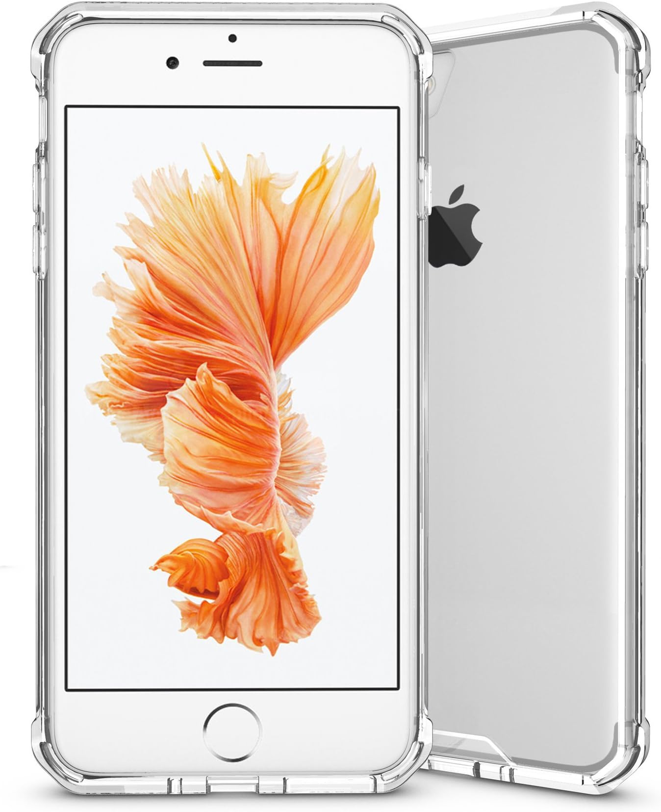 iPhone 7 Plus Case, iPhone 8 Plus ITAMO Armor Transparent Clear TPU Frame Shockproof Protective Case Scratch Resistant Fit Thin and Slim PC Hard Panel for Apple iPhone 7Plus / 8Plus 5.5 inch (Clear)