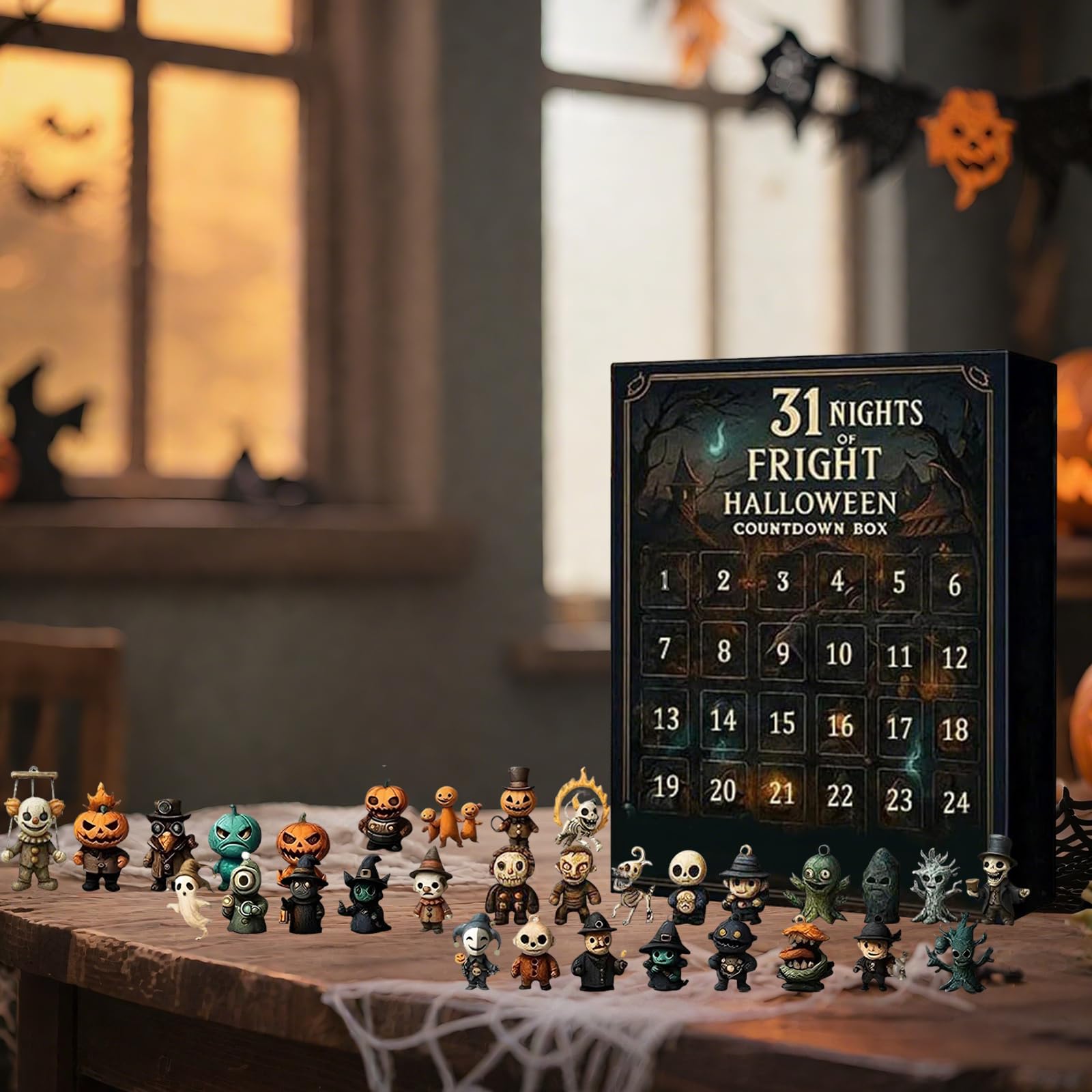 Halloween Adventskalender 2025 - 31 Tage Grusel-Figuren Countdown