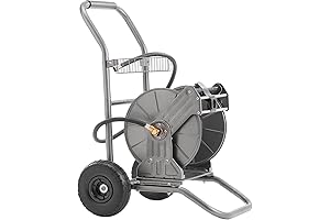 Giraffe Tools Garden Hose with Reel Cart