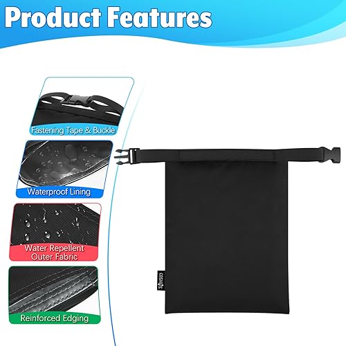 Miniatura 3 de Cosmos Bolsa seca impermeable de 3 piezas, mini bolsa impermeable portátil, bolsa de almacenamiento pequeña enrollable para viajes al aire libre,