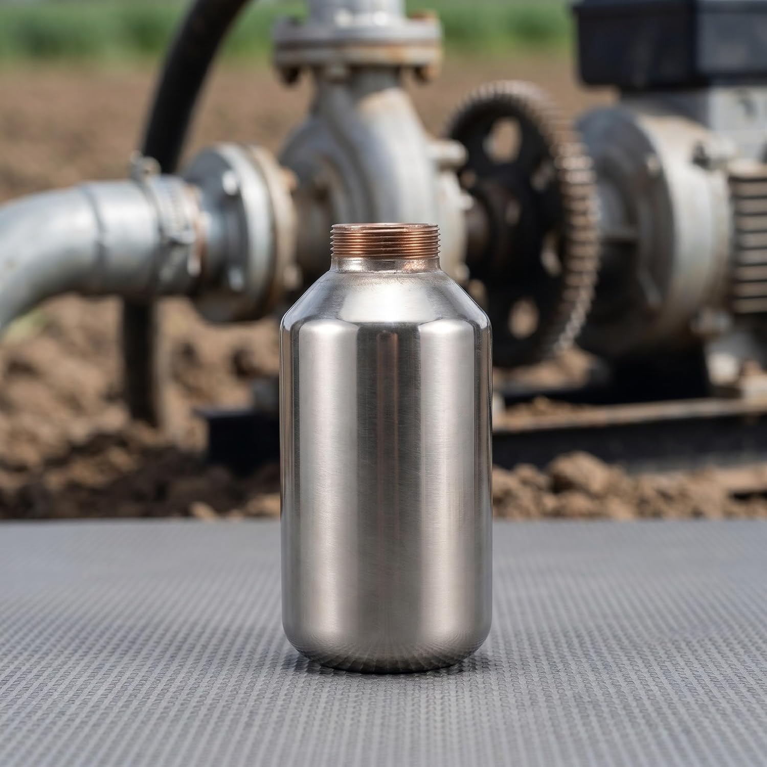 YARNOW Stainless Steel Pressure Tank for Sprayer Pump Replacement, High Pressure Plunger Pump Air Chamber for Agriculture and Garden Applications