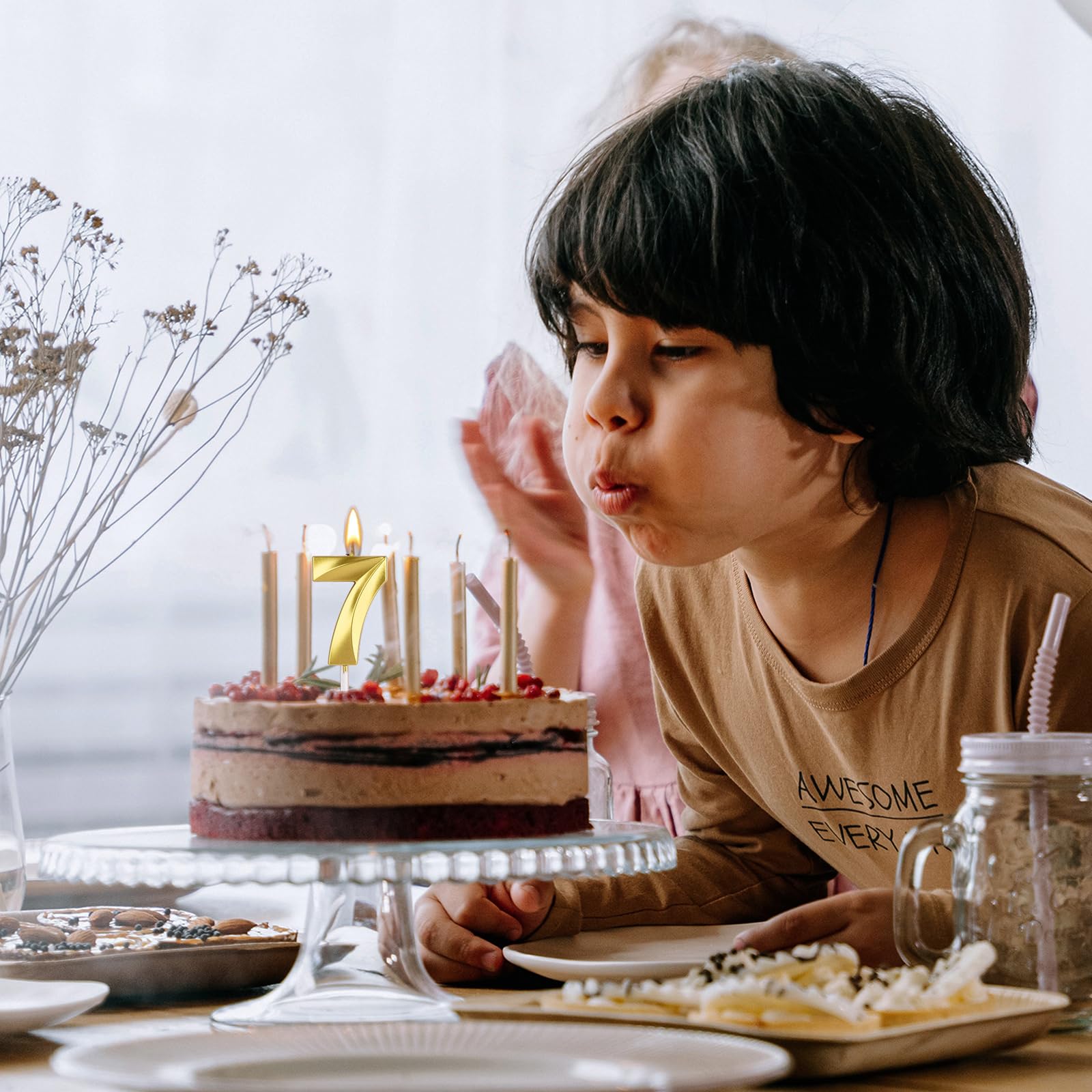 Amazon.co.jp: 数字8 バースデーケーキキャンドル 3D形状番号