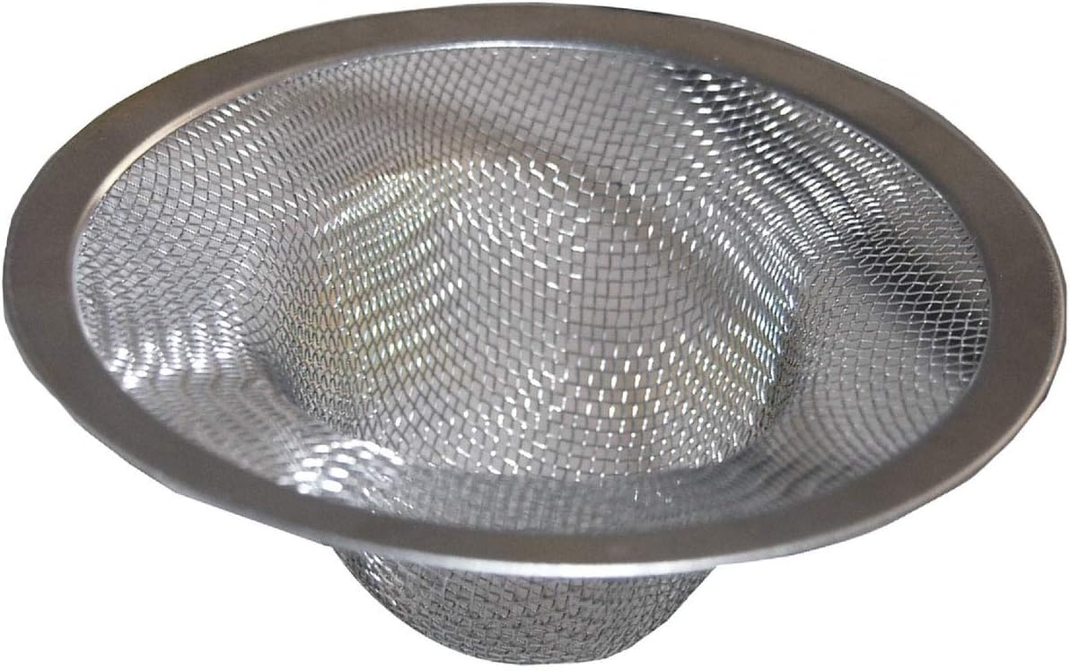 LASCO 03-1386 Stainless Steel Mesh Cup Shaped Strainer Fits Bathroom ...