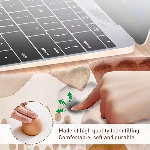 Miniatura 5 de DINKY Almohadillas ergonómicas para mouse con soporte de muñeca, toda la espuma viscoelástica con base de poliuretano antideslizante, alfombrilla de