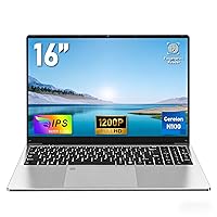 FUNYET Computer portatile da 16 pollici, processore N100 Laptop