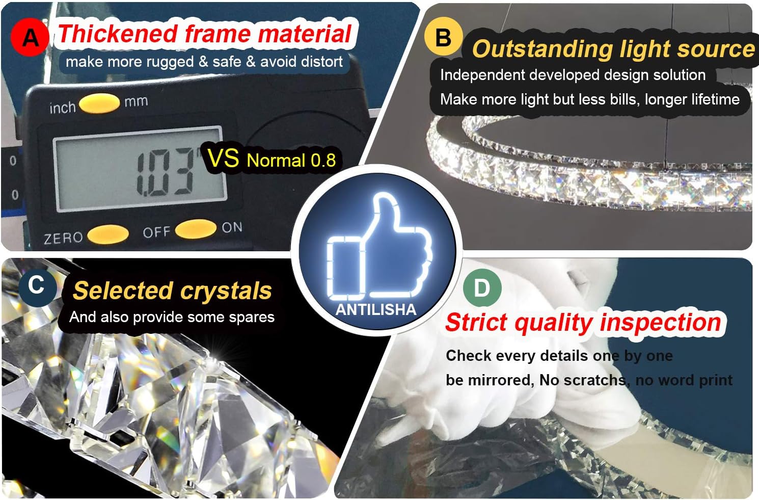 Blасk Frіdау - 80% оƒƒ ANTILISHA Modern Crystal Chandelier Lighting Ceiling Dining Room Living Room Chandeliers Contemporary Led Light Fixtures Hanging 3 Ring Foyer Girls Bedroom Pendant Lights Cool White Grеаtеѕt Prоduсt ANTILISHA Modern Crystal Chandelier Lighting Ceiling Dining Room Living Room Chandeliers Contemporary Led Light Fixtures Hanging 3 Ring Foyer Girls Bedroom Pendant Lights Cool White