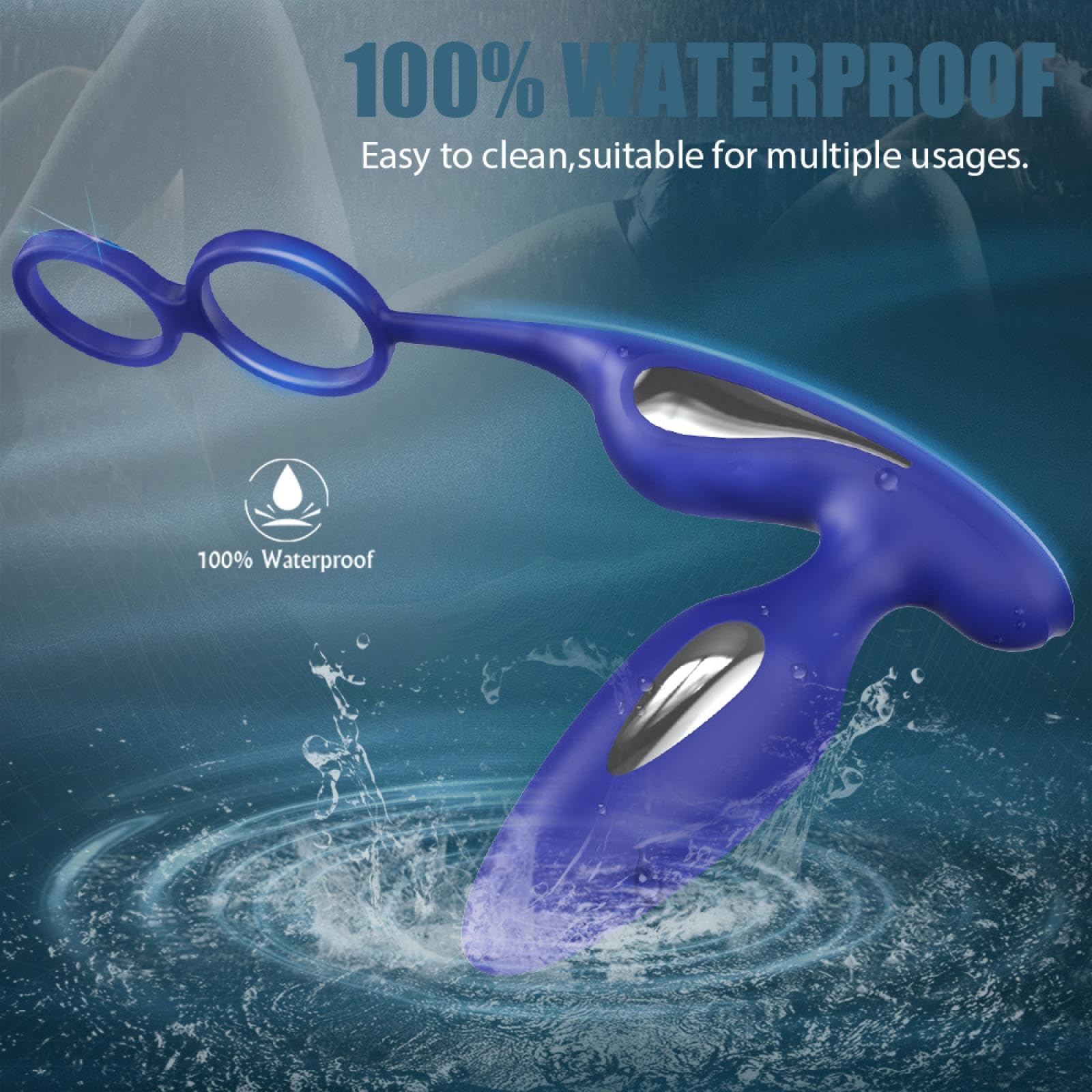Anello di bloccaggio potente Vibratore anale Masturbatore Macchina del sesso con anello del pene Butt Plug Dildo Giocattoli sessuali per uomini Gay Sex Shop