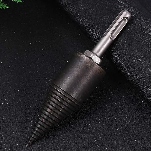 Miniatura 6 de Tofficu Broca divisora de madera de 1.654 in, broca divisora de madera resistente, taladro eléctrico de cono de tornillo, divisor de troncos,