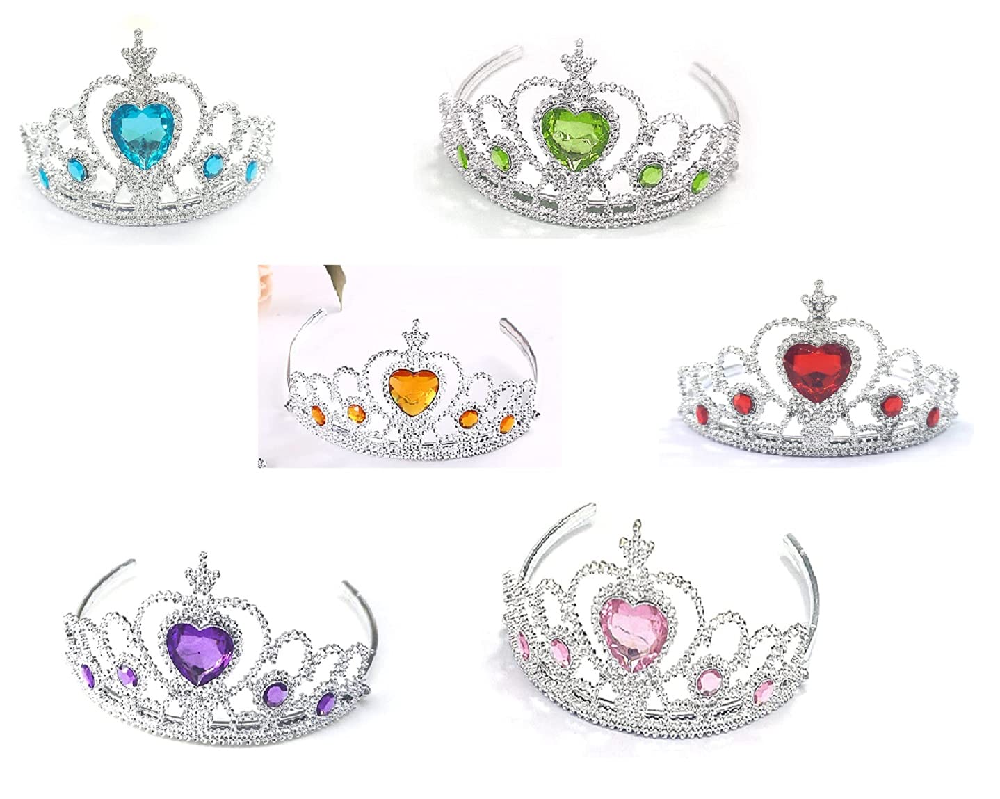 TASMAI MARKETING Princess Tiara Plastic Crown Dress Up Costume Kanjak Gift Birthday Return GIft For Girls (Single) (B09X16VYBM) Amazon Price History, Amazon Price Tracker