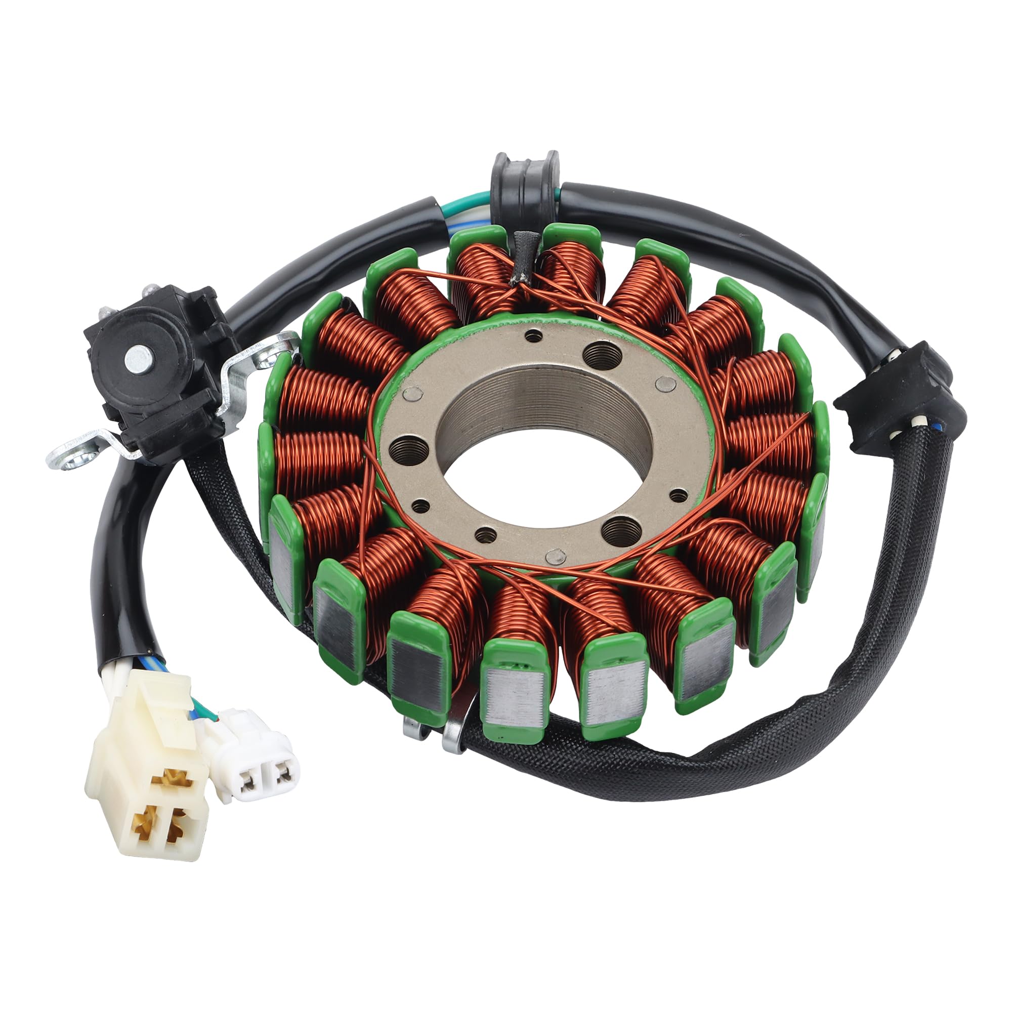WOOSTAR 18 Bobinas 5 Cable Estator Magneto Reemplazo para 2007-2011 YS250 YBR250 OEM 5D1-H1410-00-00 5D1-H1410-01-00