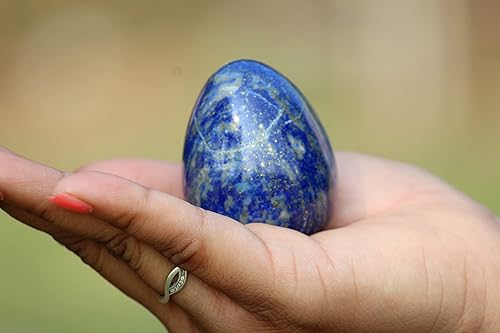 Miniatura 5 de Jet International Jet Superb Lapislázuli, libre de huevos, folleto de terapia de cristal, esfera unida, mágica, adivinador de Pascua, piedra de