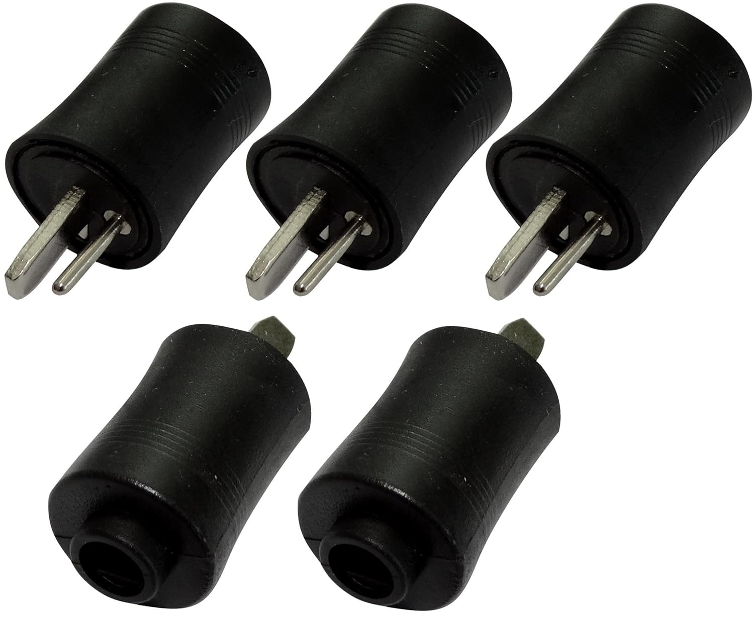 AERZETIX 5X fiche connecteur DIN 2pins broches mâle pour enceintes hautparleurs C19574