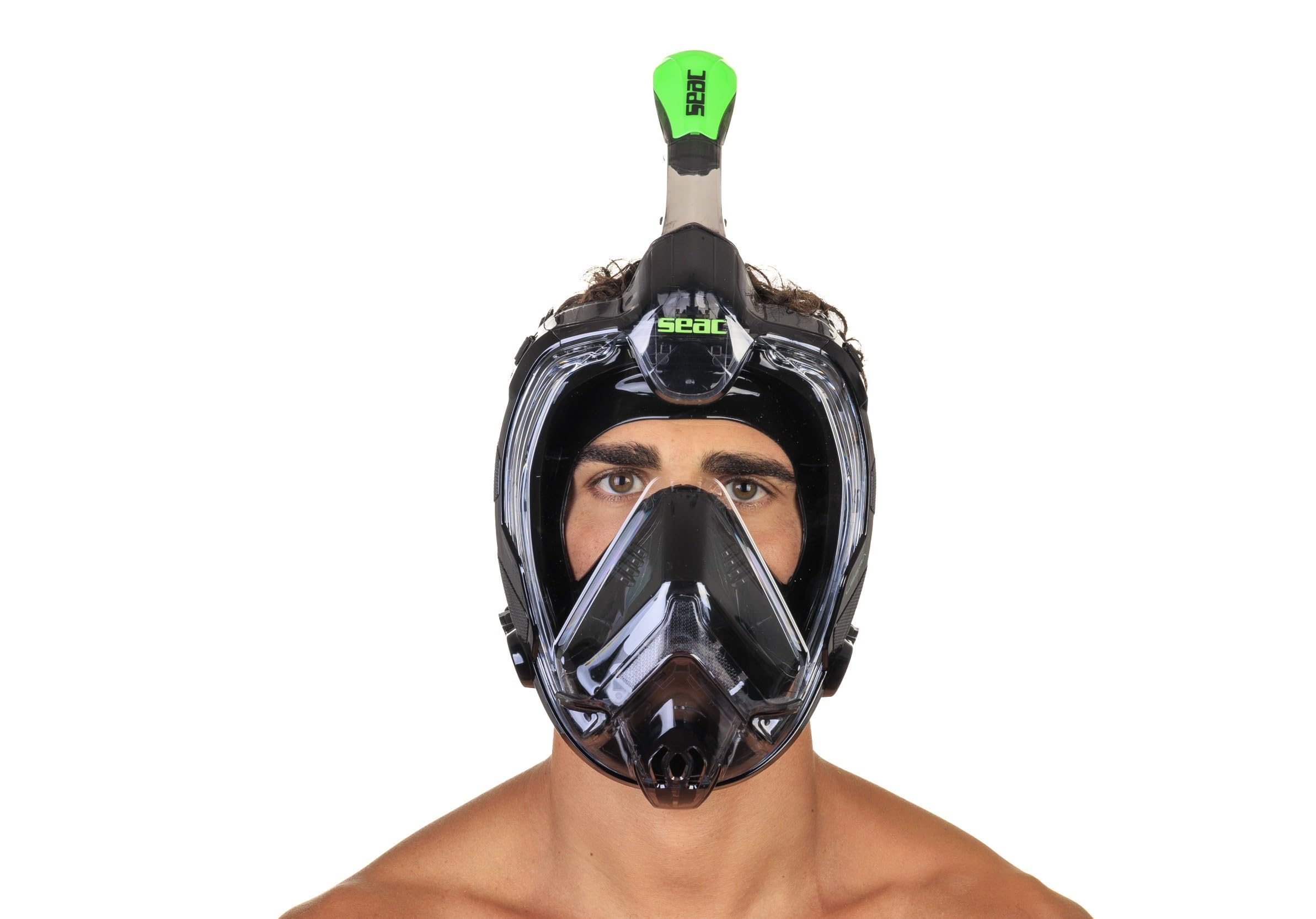 Seac Unisex Adult Libera maska pełnotwarzowa do snorkelingu, z klamrą szybkiego zamykania