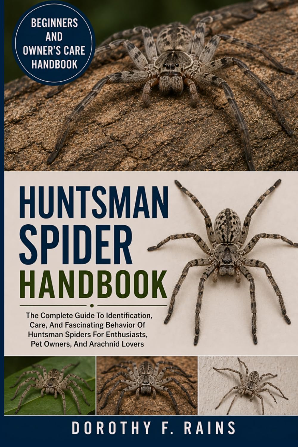 HUNTSMAN SPIDER HANDBOOK: The Complete Guide To Identification, Care, And Fascinating Behavior Of Huntsman Spiders For Enthusiasts, Pet Owners, And Arachnid Lovers