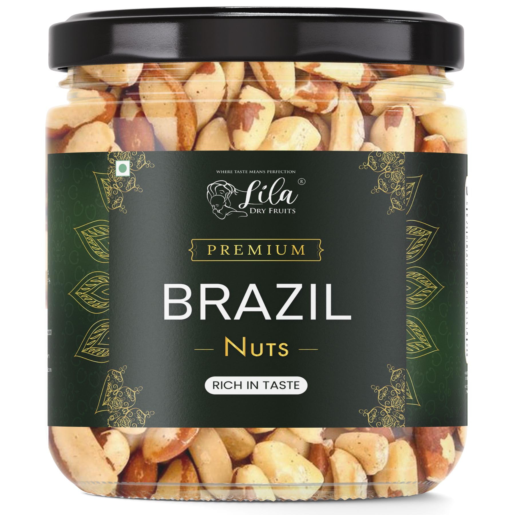 LILA DRY FRUITS Brazil Nuts 100 g Delicious Raw Nuts | Premium Grade A+ Jumbo Size, Rich Natural Source Of Selenium, Protein And Vitamins | Crunchy and Odourless Dry Fruit Perfect for Giftings