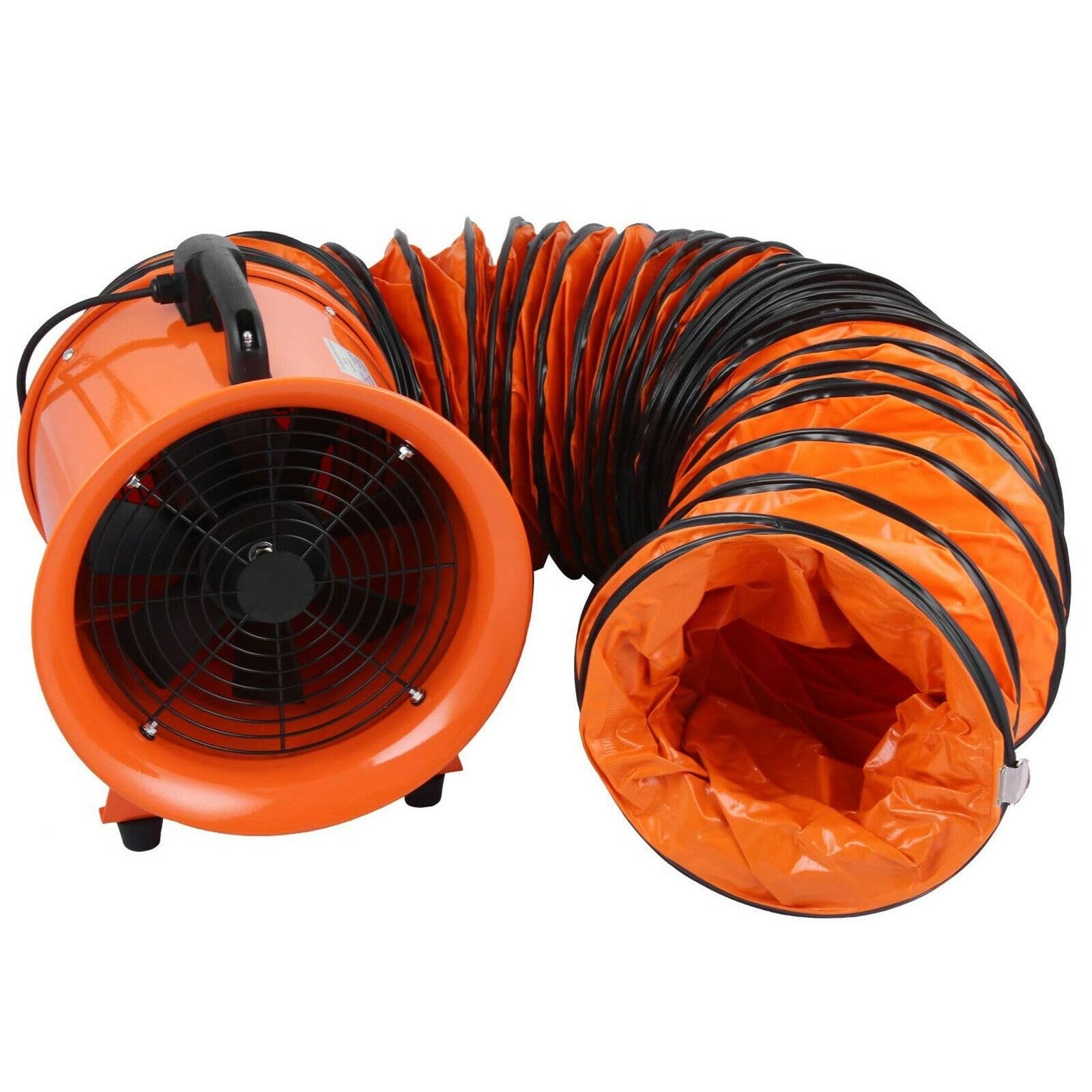 Ventilador de 12 pulgadas, Extractor Industrial, ventilador portátil, 3300 RPM, Metal axial aire, ventilación taller escape comercial