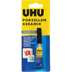Adhesivos Para Ceramica De Cocina UHU 47695 pegamento especial segundo, porcelana, cerámica, Tube con 3 G