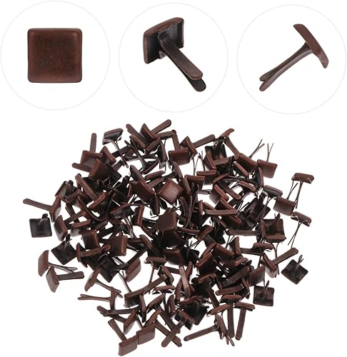 Miniatura 8 de VILLCASE 300 uñas decorativas antiguas con patas para manualidades y clavos para ropa, zapatos y accesorios para proyectos de adorno