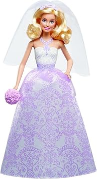 Barbie Wedding Set with Bride and Groom Dolls, Stacie, Chelsea and Accessories (Mattel DRJ88), Assorted Colour/Model