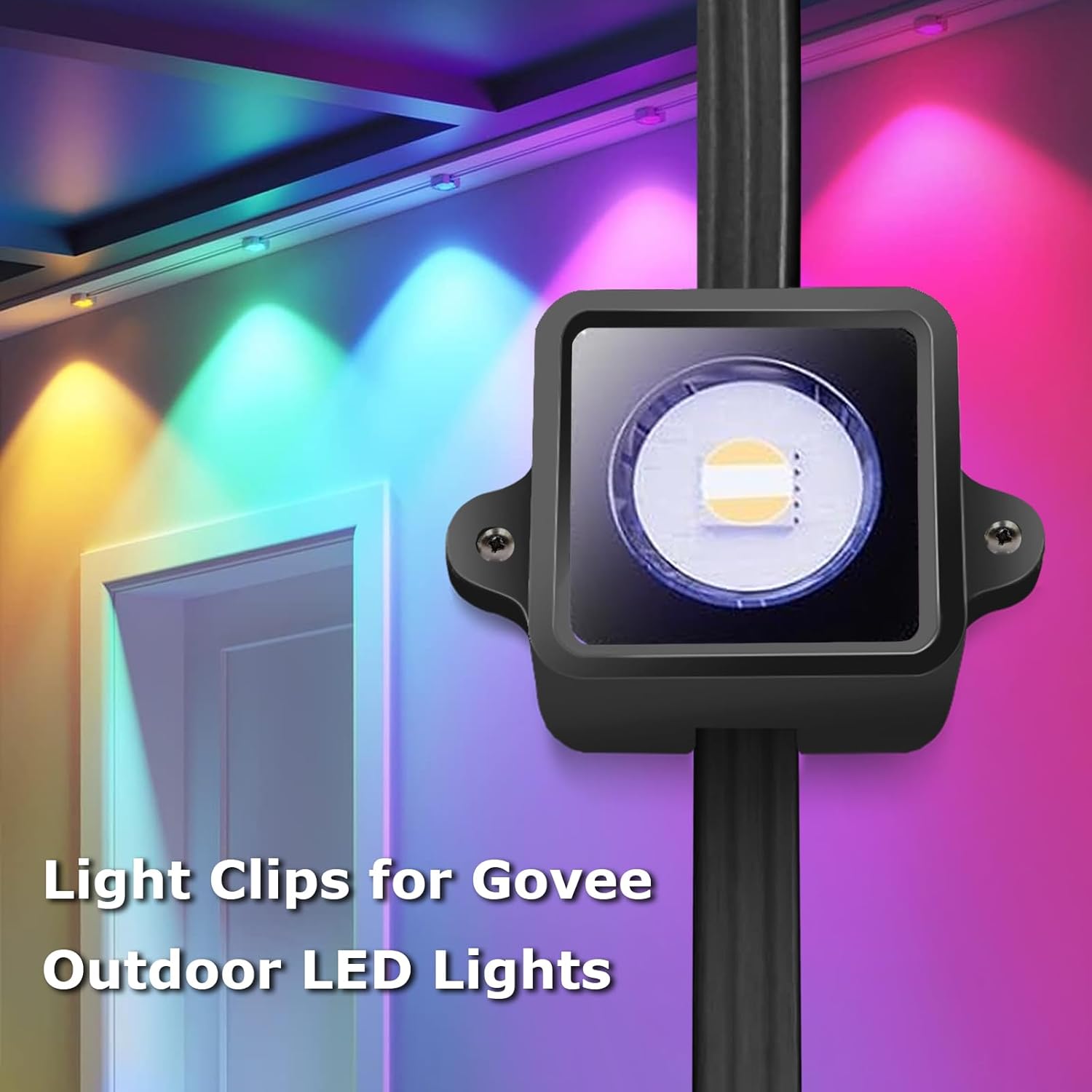 Light Clips for Govee Outdoor Lights H805, Mounting Brackets for Govee (Non-Pro Version H705) Outdoor LED Lights, Install Firmly, Replace 3M Glue, for Govee Permanent Outdoor (108) - Image 3