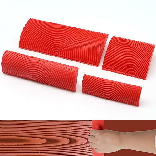 4 Pieces Wood Graining Tool Wood Grain Paint Tool Wood