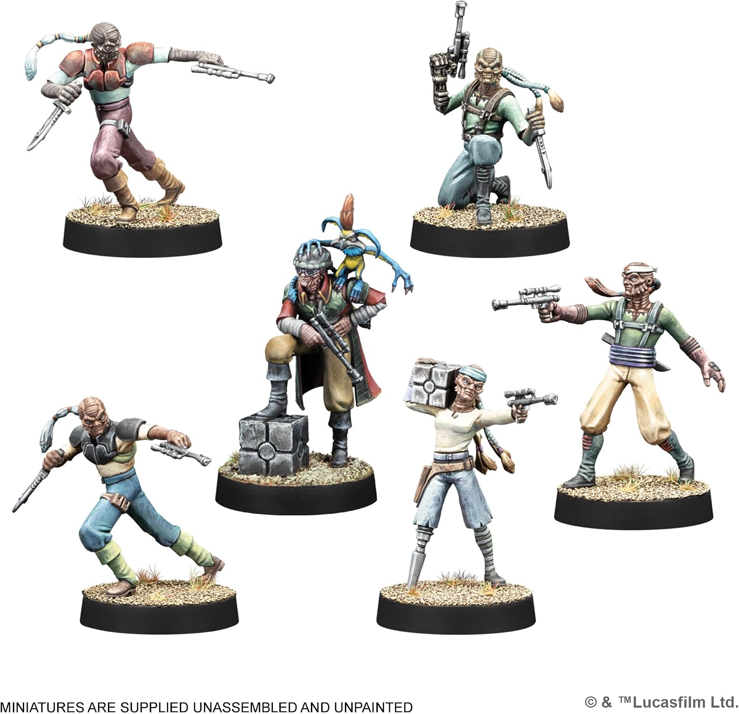 Asmodee Star Wars: Legion Hondo Ohnaka & Weequay Pirates - Tabletop Miniatures Game, Strategy Game for Kids and Adults, Ages 14+, 2 Players, 90 Min Playtime
