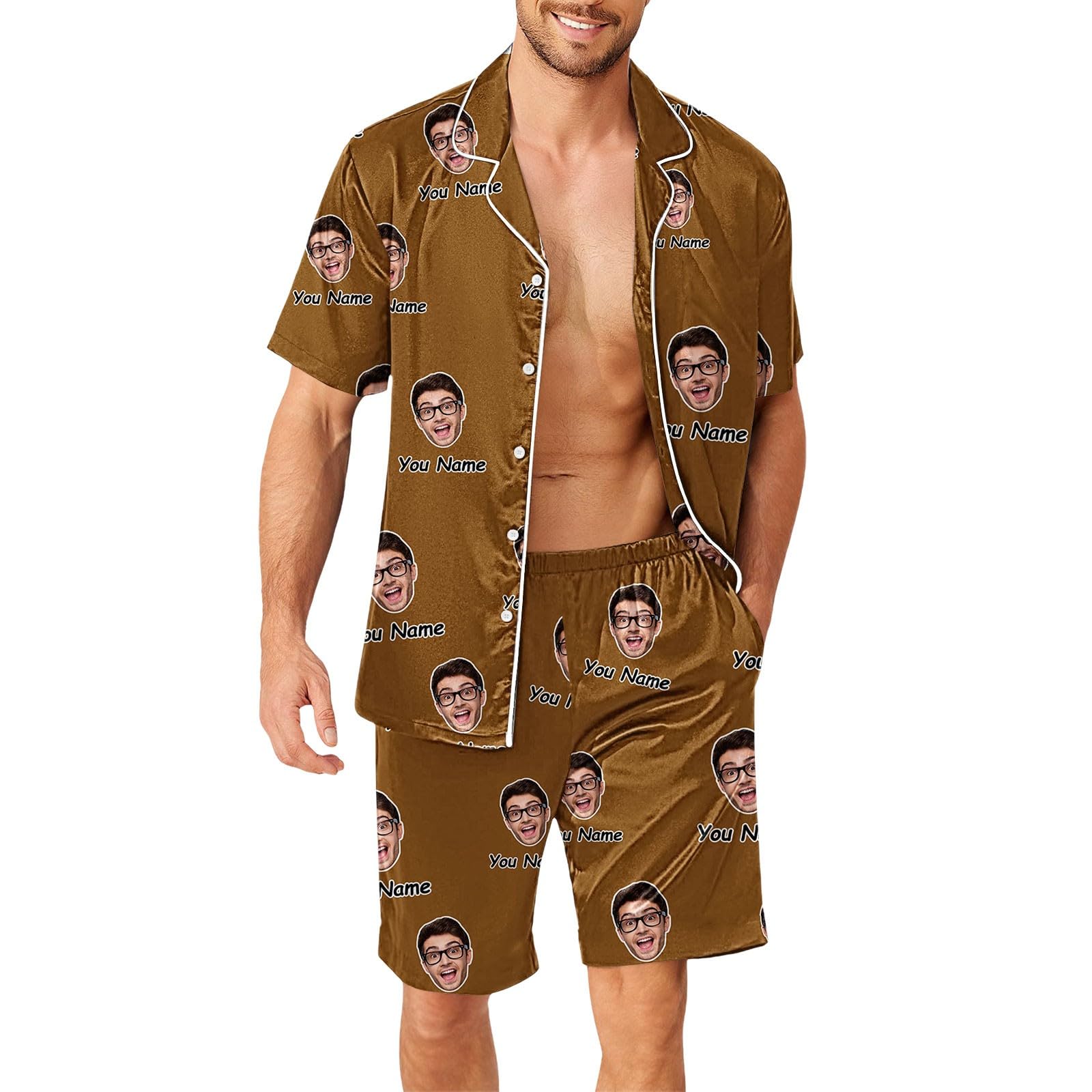 Conjunto de pijamas camisón pantalones divertidos para hombres mujeres parejas a juego unisex nombres personalizados hombre pijama artículo para fans