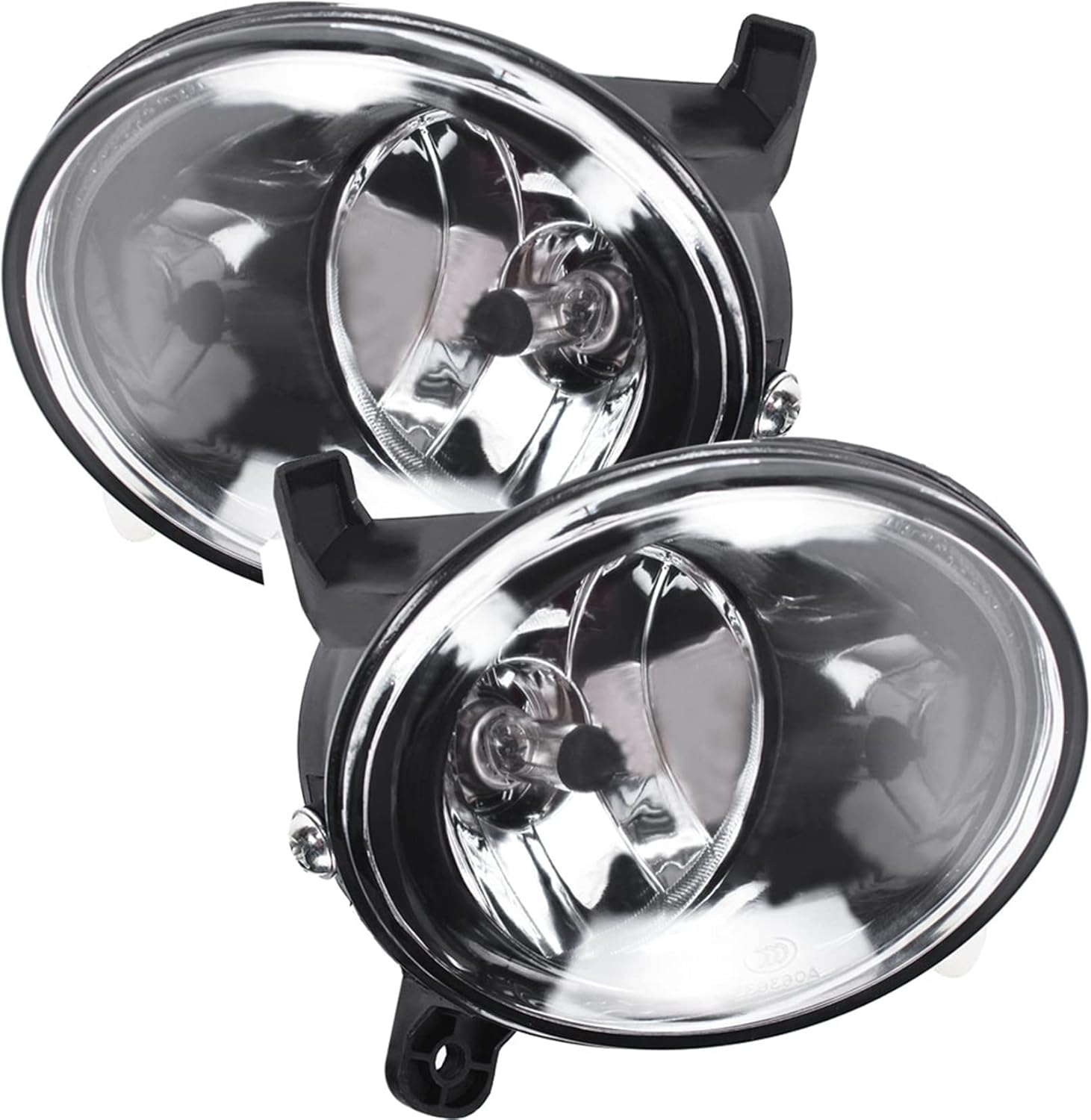 2Pcs Clear Lens Fog Light with H11 12V 55W Bulbs Left and Right Side Replacement for 2009-2012 A4 S4 B8 Sedan
