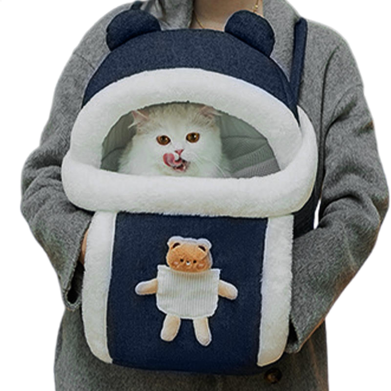 Sac à dos d'hiver pour chat idéal pour les balades et sorties citadines au chaud