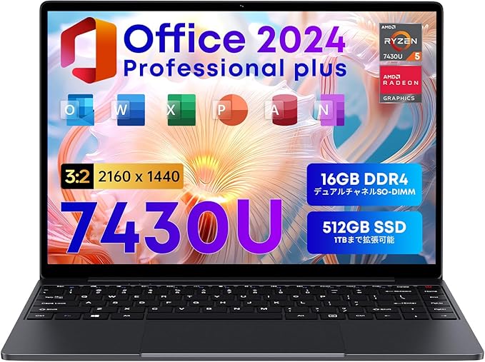 CHUWI CoreBook X 14.1（Ryzen 5 7430U/16GB/512GB）の商品画像