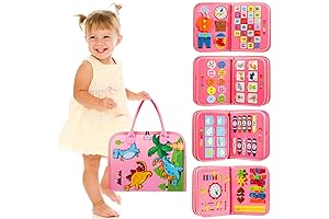 Toddler Busy Board, Sensory Toy for 2-Year-Old Girls