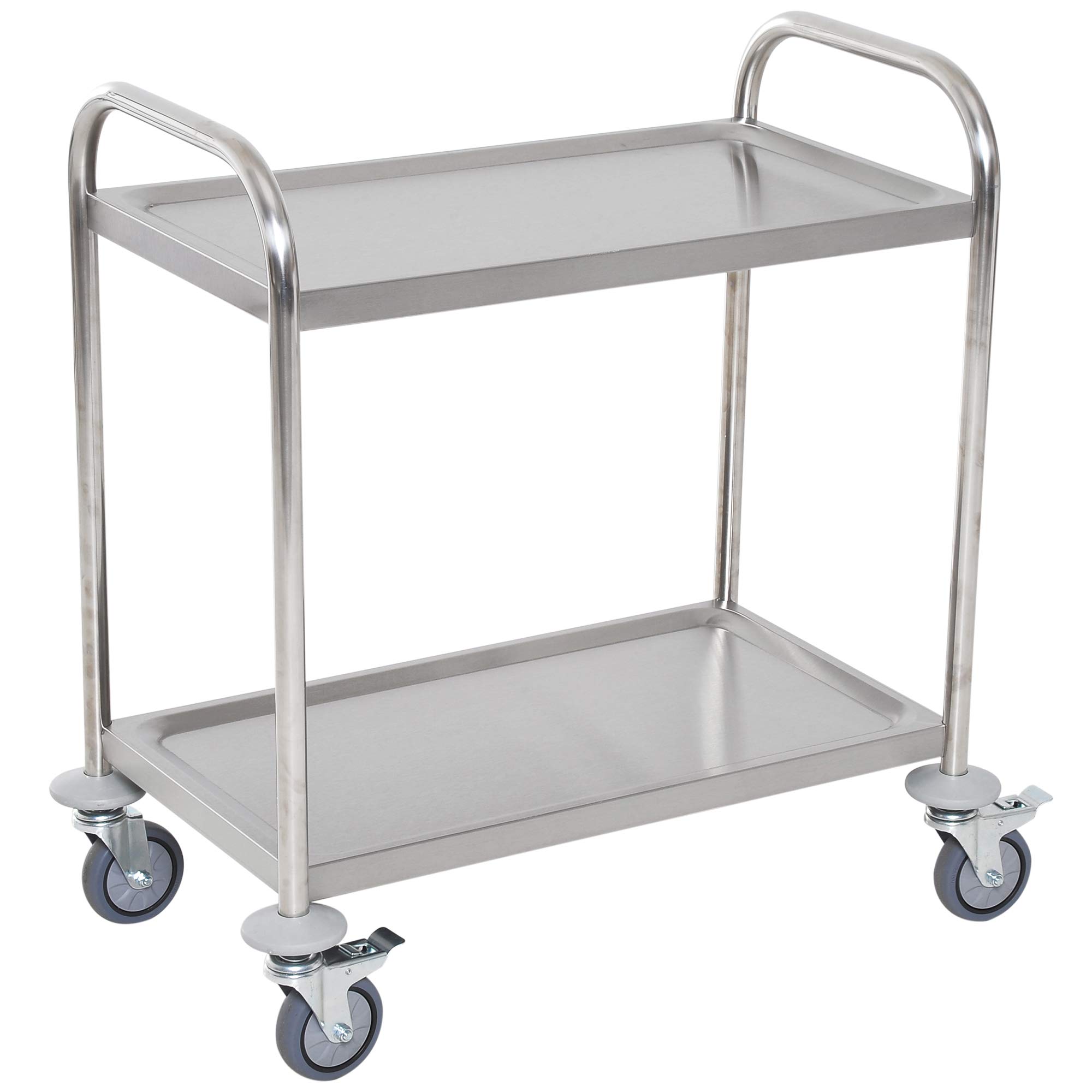 homcom chariot service 2 étagères