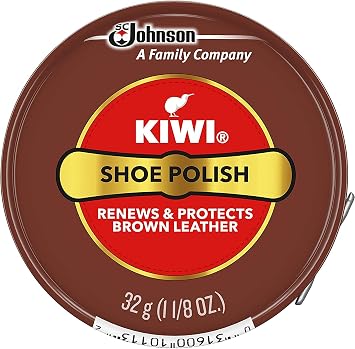 Kiwi Shoe Polish 1.125 Ounce, Brown