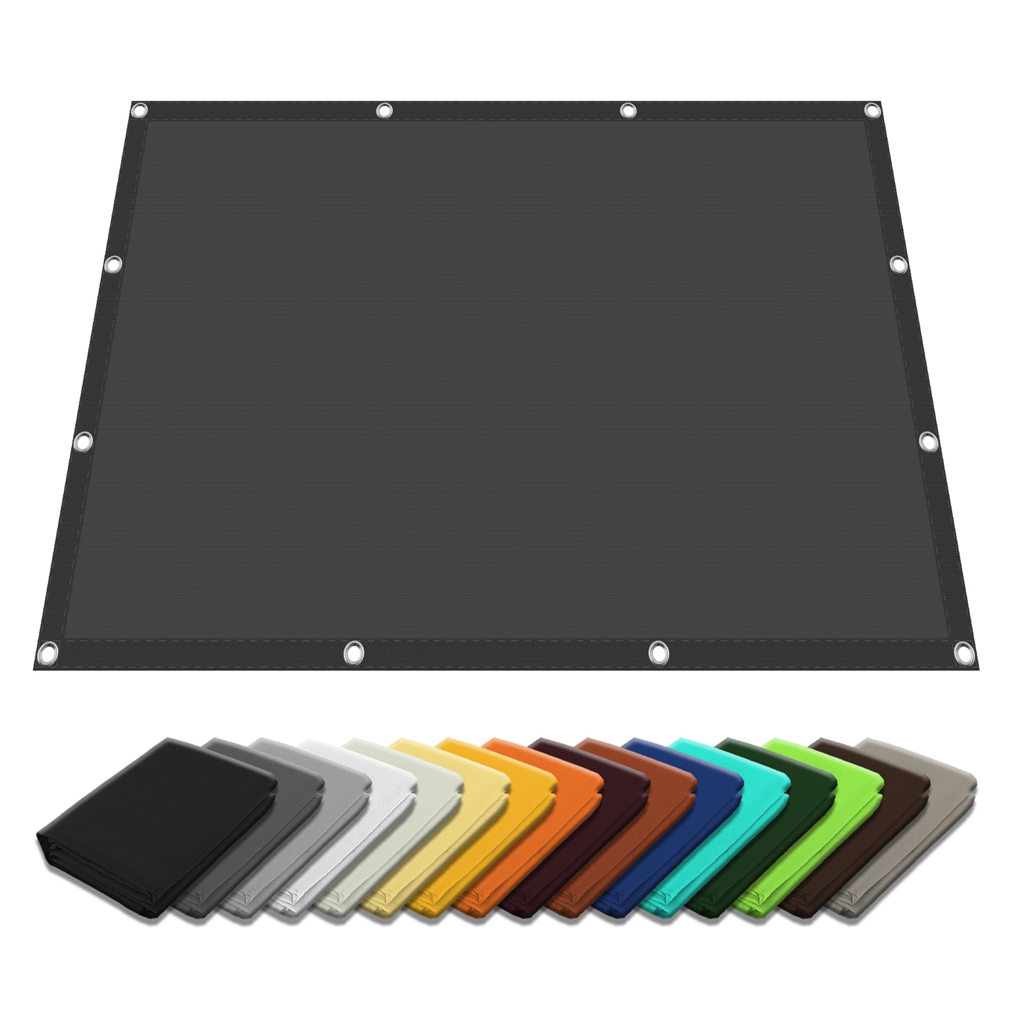 Toile ombrage anti-UV 95% avec oeillets pour protéger le balcon du soleil