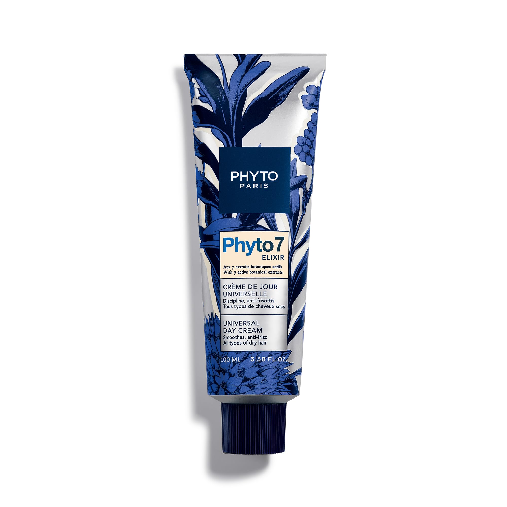 Phyto Paris – Phyto 7 Elixir Crema de Día Universal 100ml – Tratamiento Nutritivo Diario para Cabello Seco – Protección Anti-encrespamiento 48 H – 7 Extractos Botánicos – Sin Aclarado