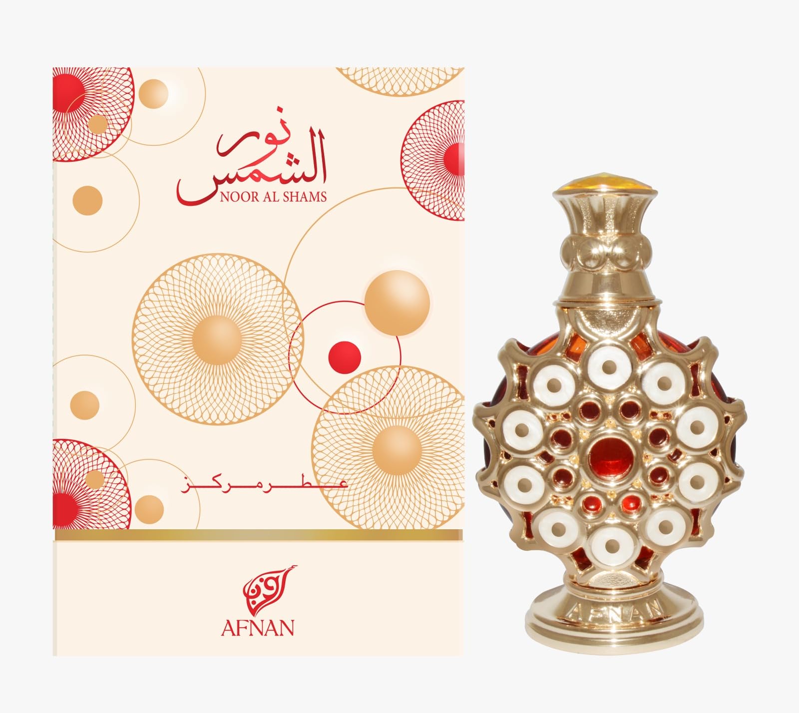 AFNAN Noor Al Shams Concentrated Perfume Oil, Attar Oil CPO 20 ML