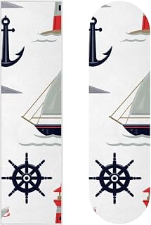 IOHGbo Stickers for Skateboard, Anchor Boats Sailing Ship Seagull Skateboard DIY Decorative Gifts for Teens Girl Boys Kids, 2-Packs Cuttable Laptop Luggage Case Skateboard Sticker