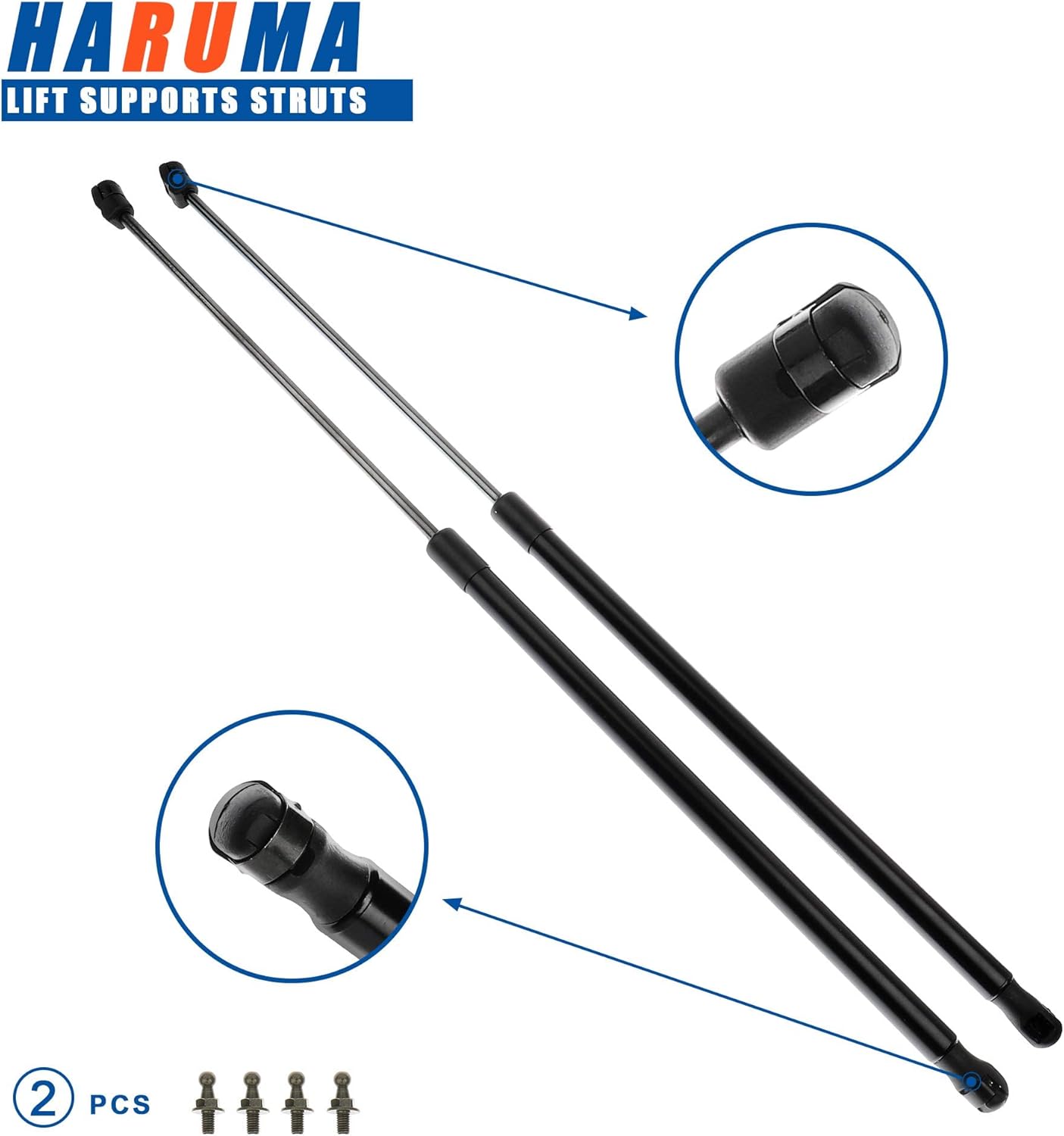 2Pcs SG229024 Hood Lift Supports Gas Springs Shocks for Toyota Camry 2007 2008 2009 2010 2011 Lift Support Struts 6333