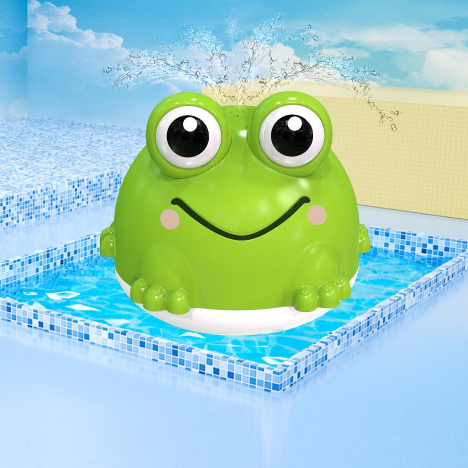 Jouet De Bain Grenouille Avec Ventouse - Activité Sensorielle éducative Pour Enfant 3 Ans Et Plus - Pour Piscine, Voyage, Hôtel