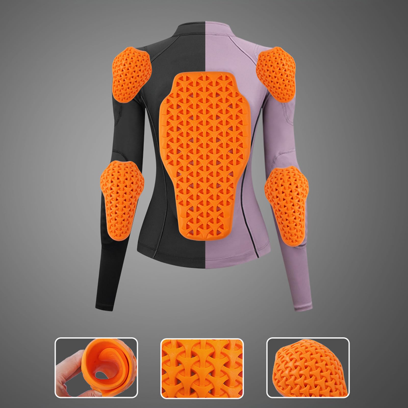 Motorrad-Schutzkleidung Damen, zweiteiliges Set, Jacke, Stretch-Hose | Motorradanzug Damen, elastische Hose, körpernahes Oberteil, abnehmbare Polster, Stadtverkehr, Reise, Wochenendtouren