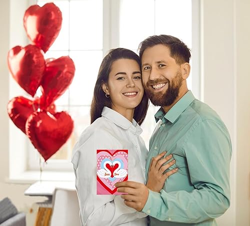 Miniatura 3 de D4DREAM Divertida tarjeta de aniversario para él, su marido, esposa, cisne, amor, tarjeta del día de San Valentín para novio, novia, en forma de