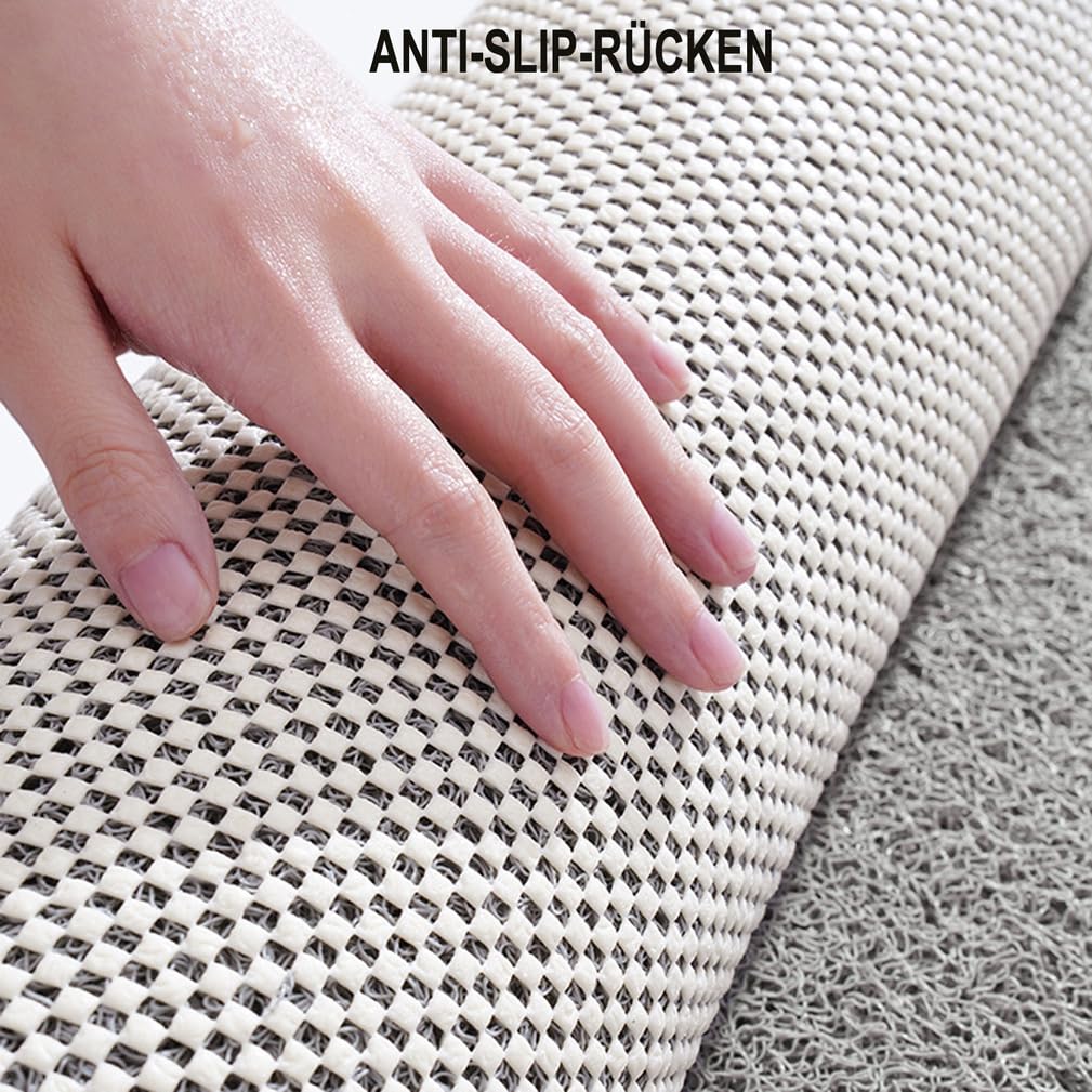 Alfombrilla Ducha Antideslizante 60X90 cm Alfombras Baño Antideslizante PVC Loofah Suave y cómodo Alfombra Antideslizante Ducha con Agujeros de Drenaje Secado rápido
