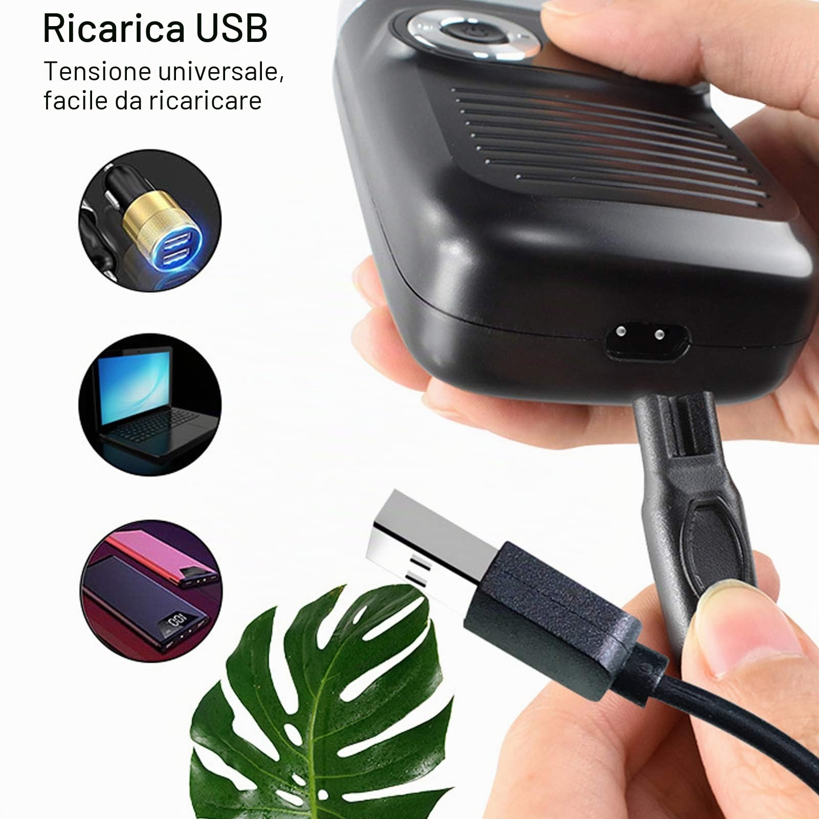 Rasoi Elettrici a Lamina 1400 MAh, Rasatura e Rasatura della Testa Calva 2 in 1, Rasoio Barba Uomo Portatile Ricaricabile per Barbieri e Stilisti Professionisti